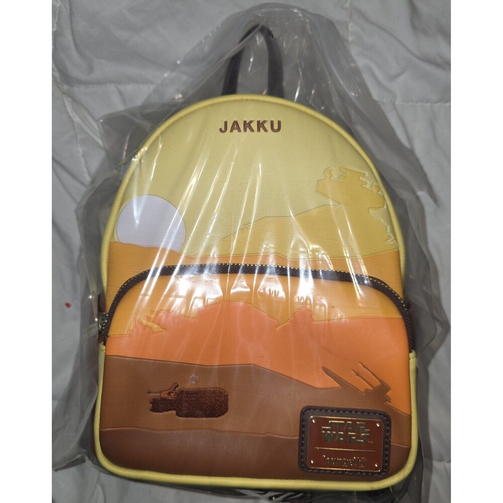 NWOT loungefly Disney star wars jakku mini backpack bookbag purse tote!